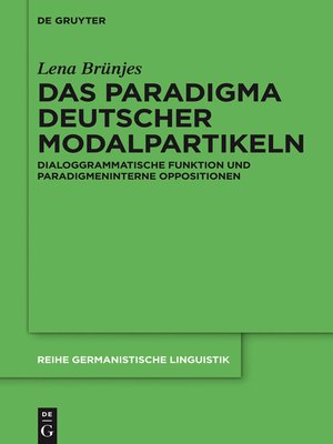 cover image of Das Paradigma deutscher Modalpartikeln